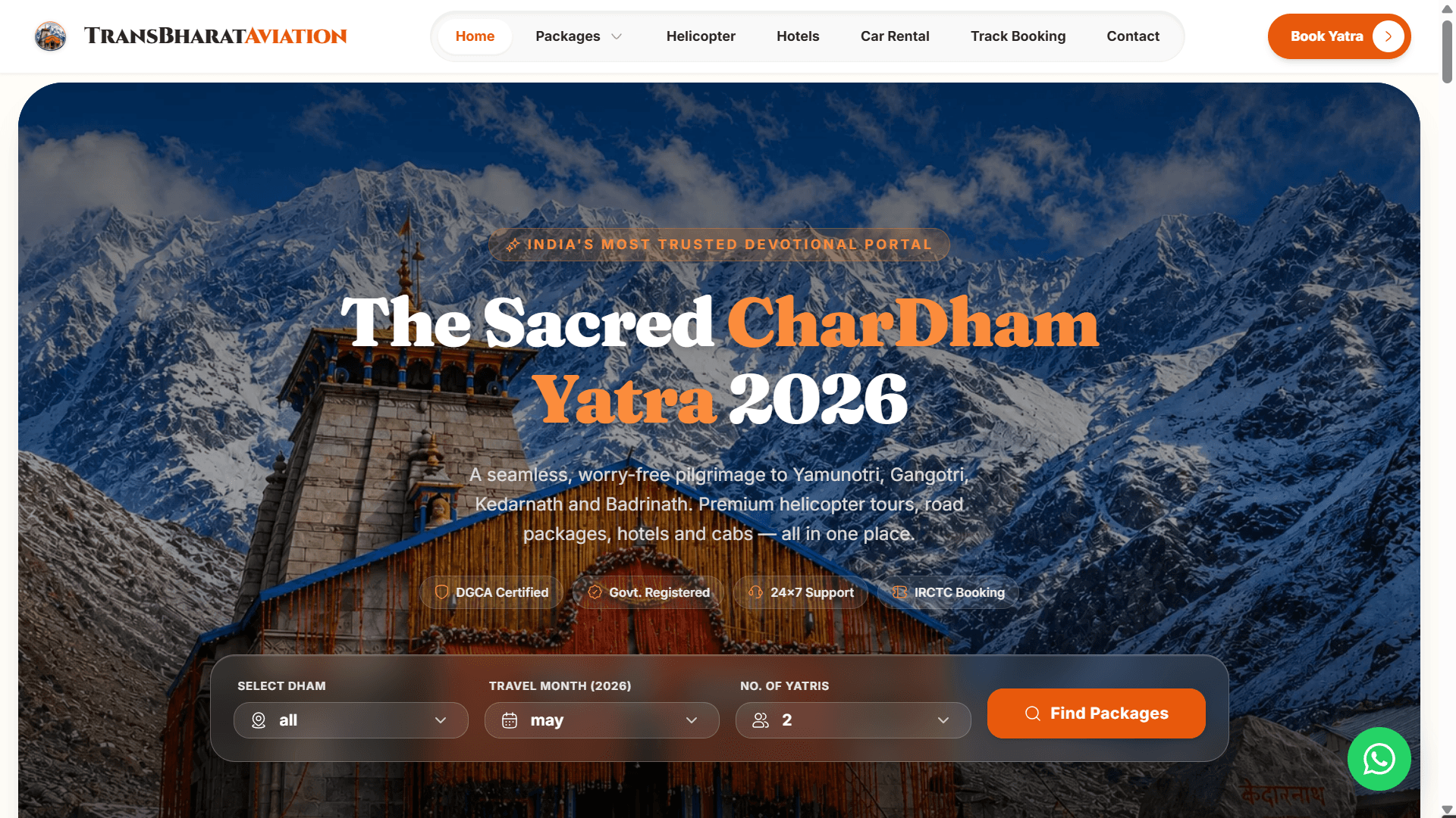 Chardham Tour Booking