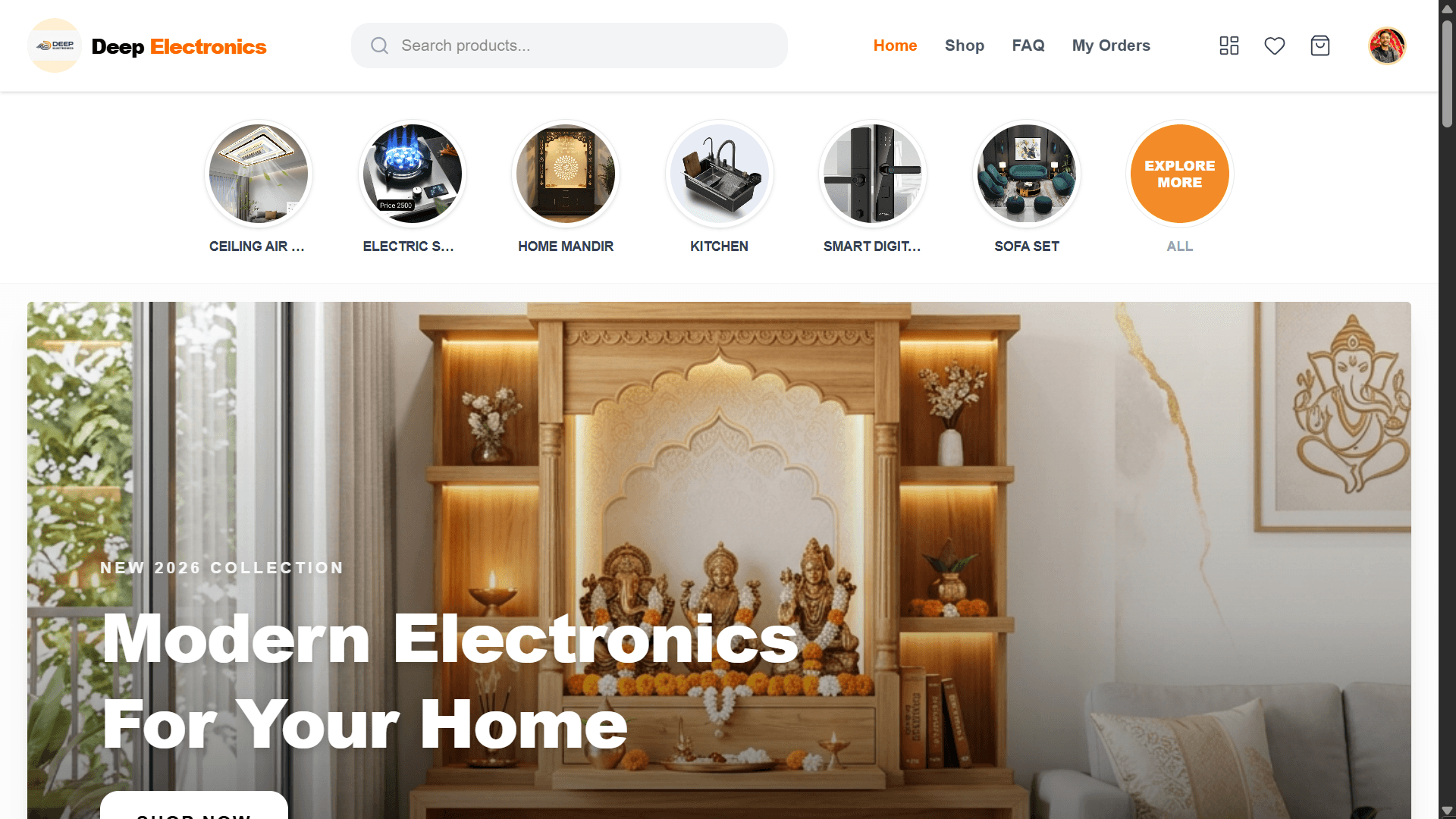 Electronics E-Com Platform