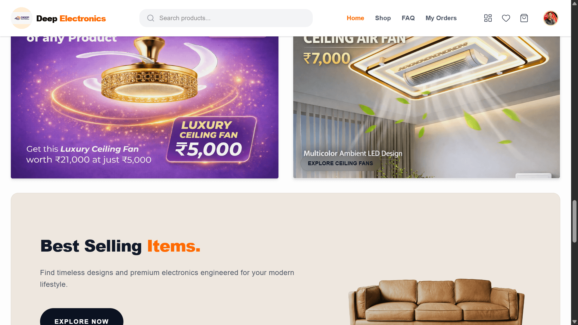 Electronics E-Com Platform screenshot 7