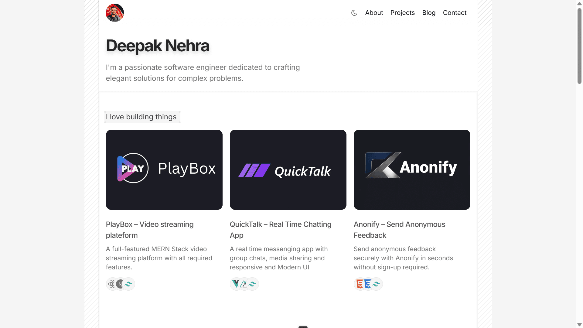 Modern Portfolio