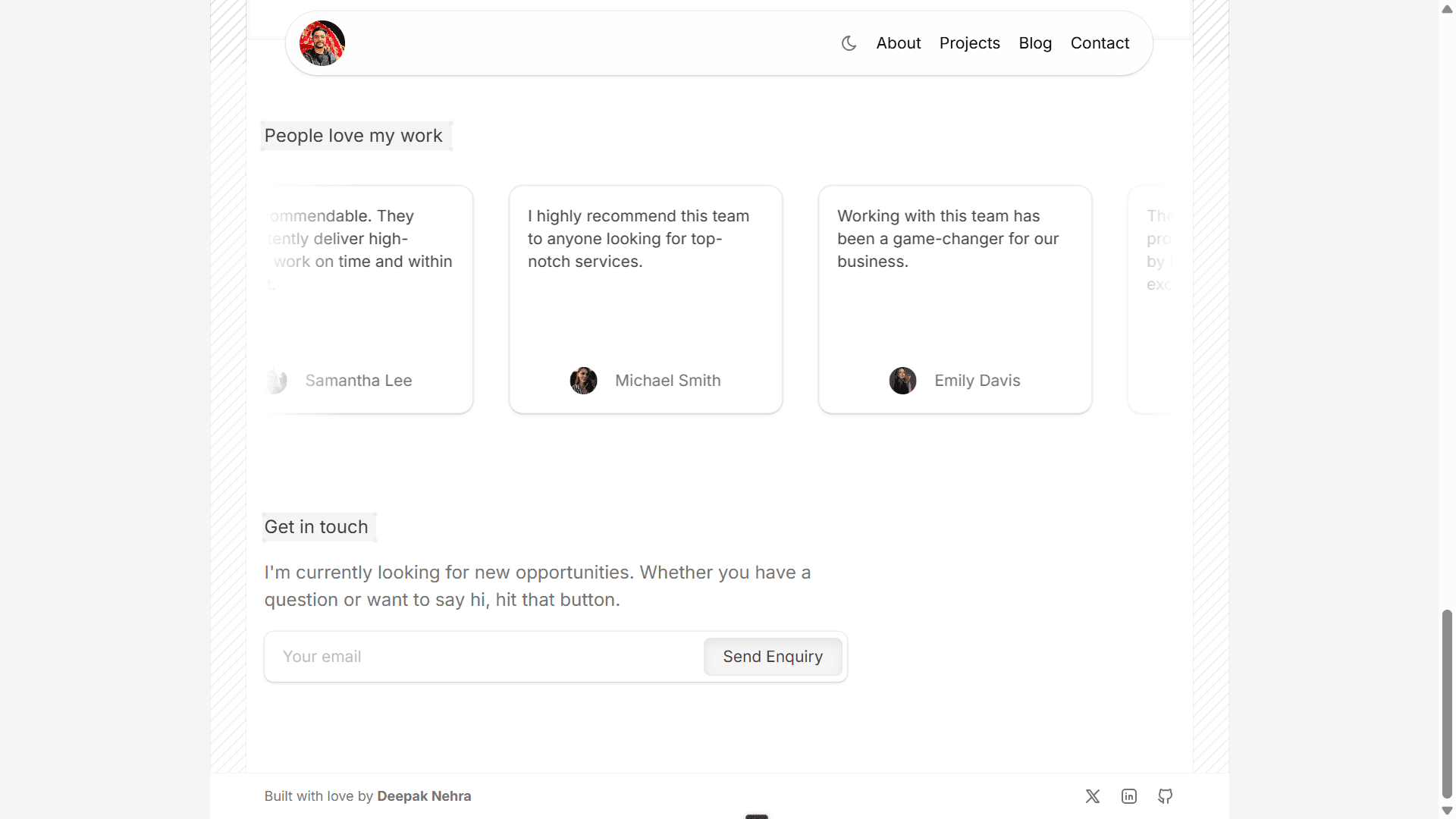 Modern Portfolio screenshot 1
