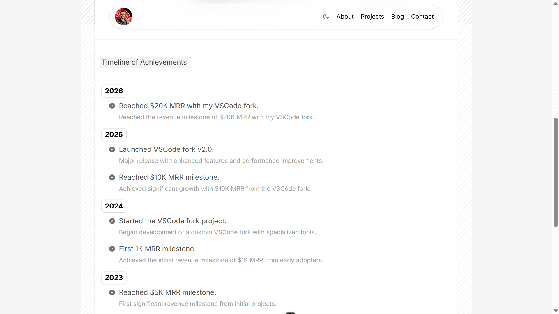 Modern Portfolio screenshot 2