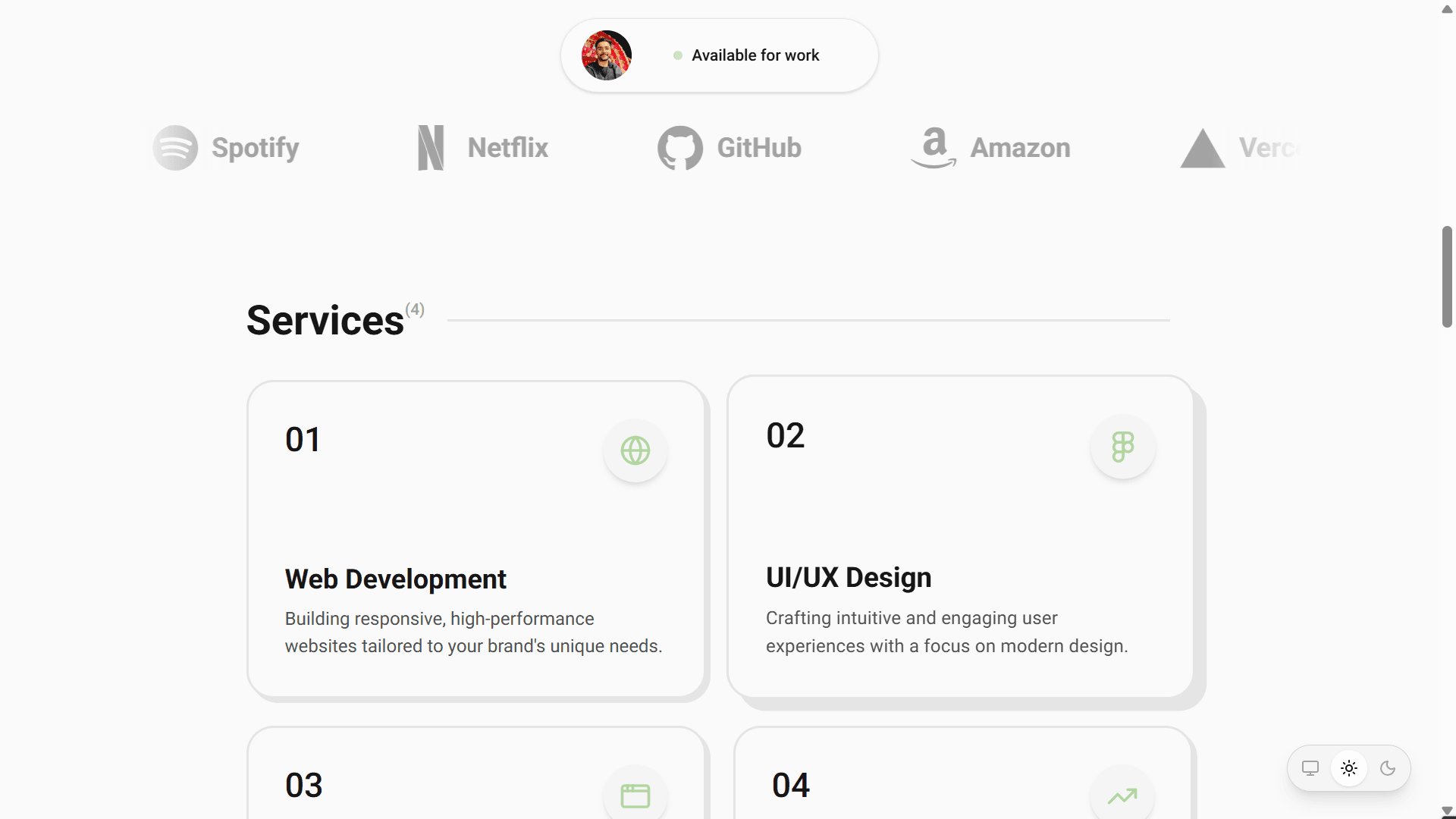 Portfolio Template V2 screenshot 3