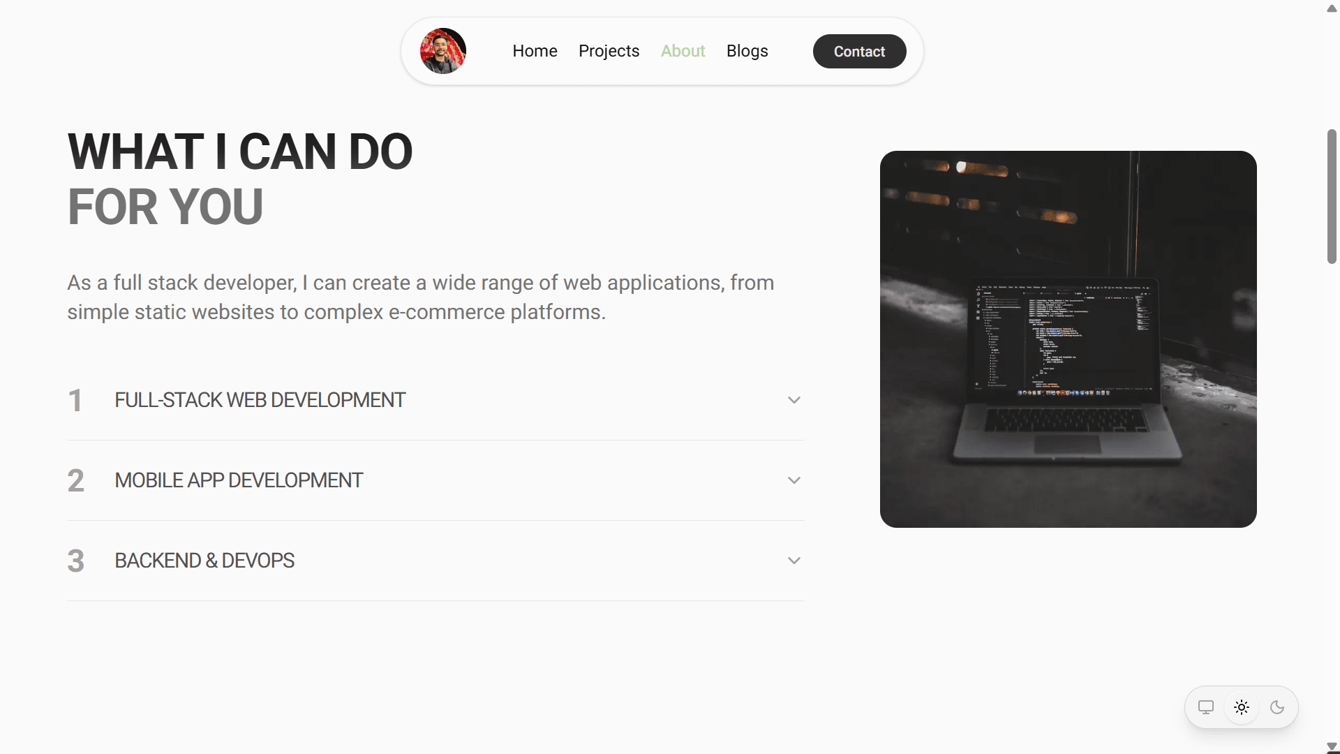 Portfolio Template V2 screenshot 1
